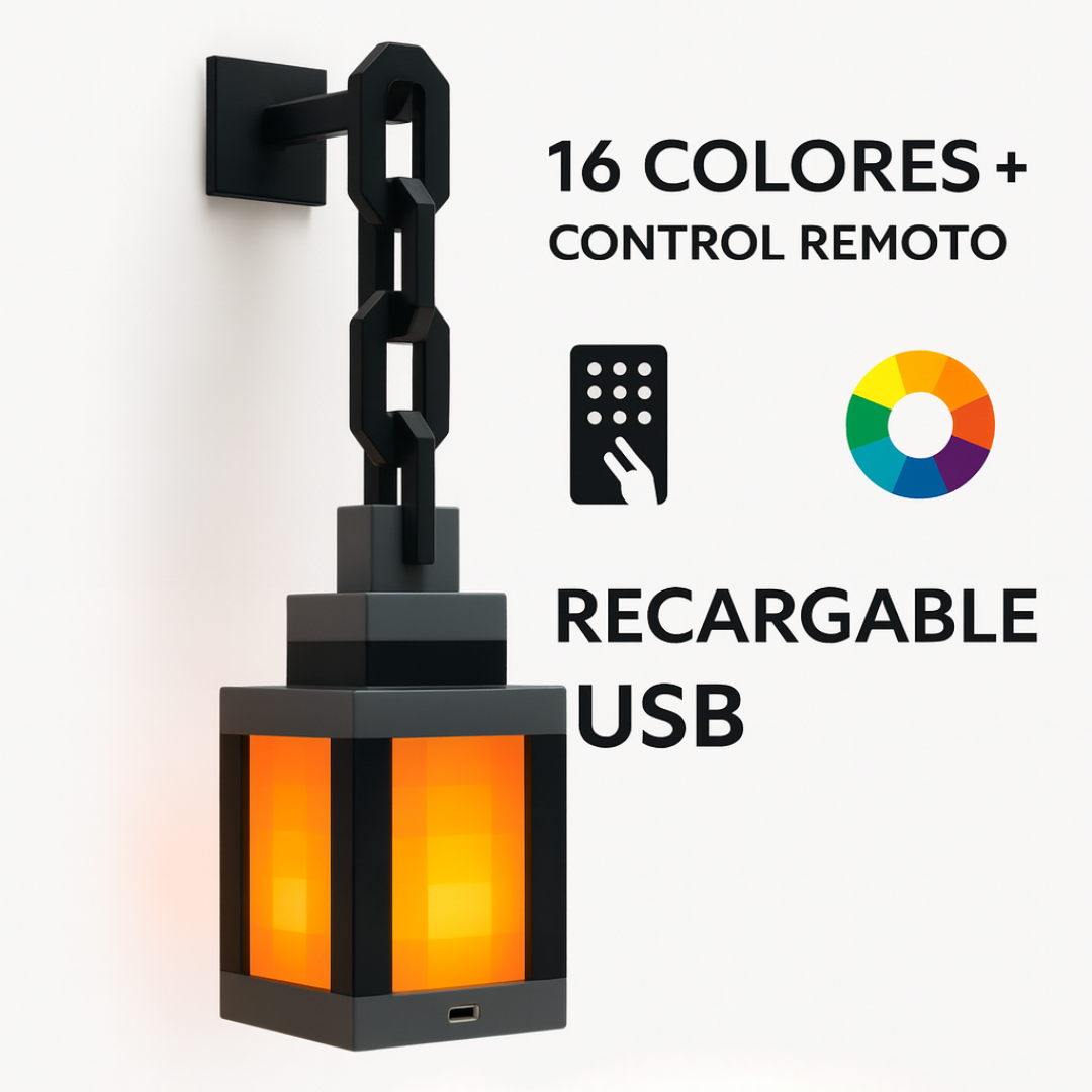 Lámpara retro pixel – 16 colores