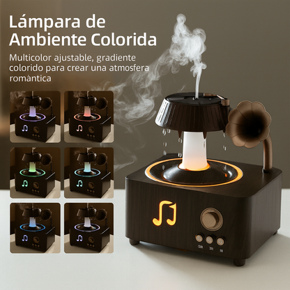 Humidificador Retro de Lluvia con Aromaterapia